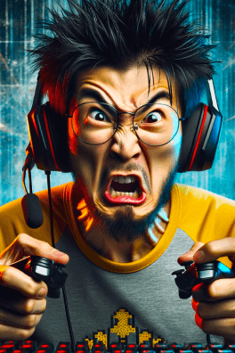 Aggressive game chat before translation